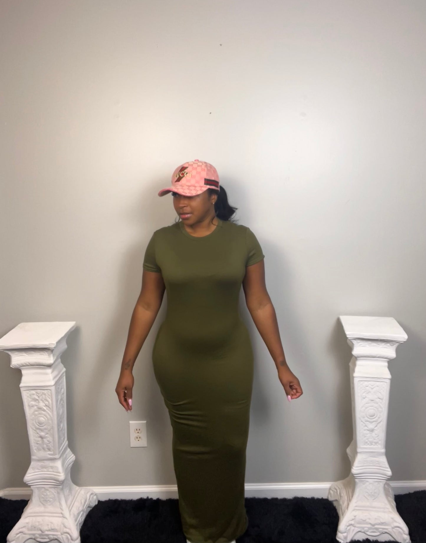 BASIC LUXE DRESS (green)