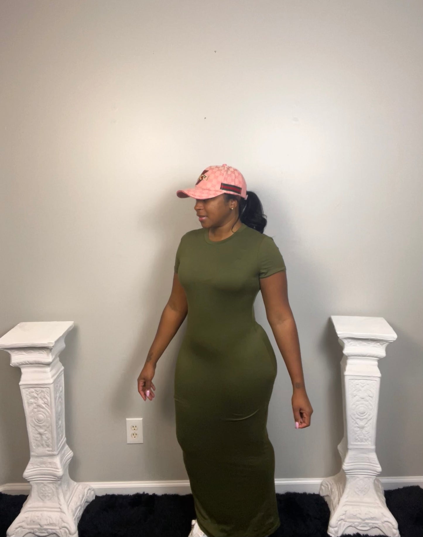 BASIC LUXE DRESS (green)