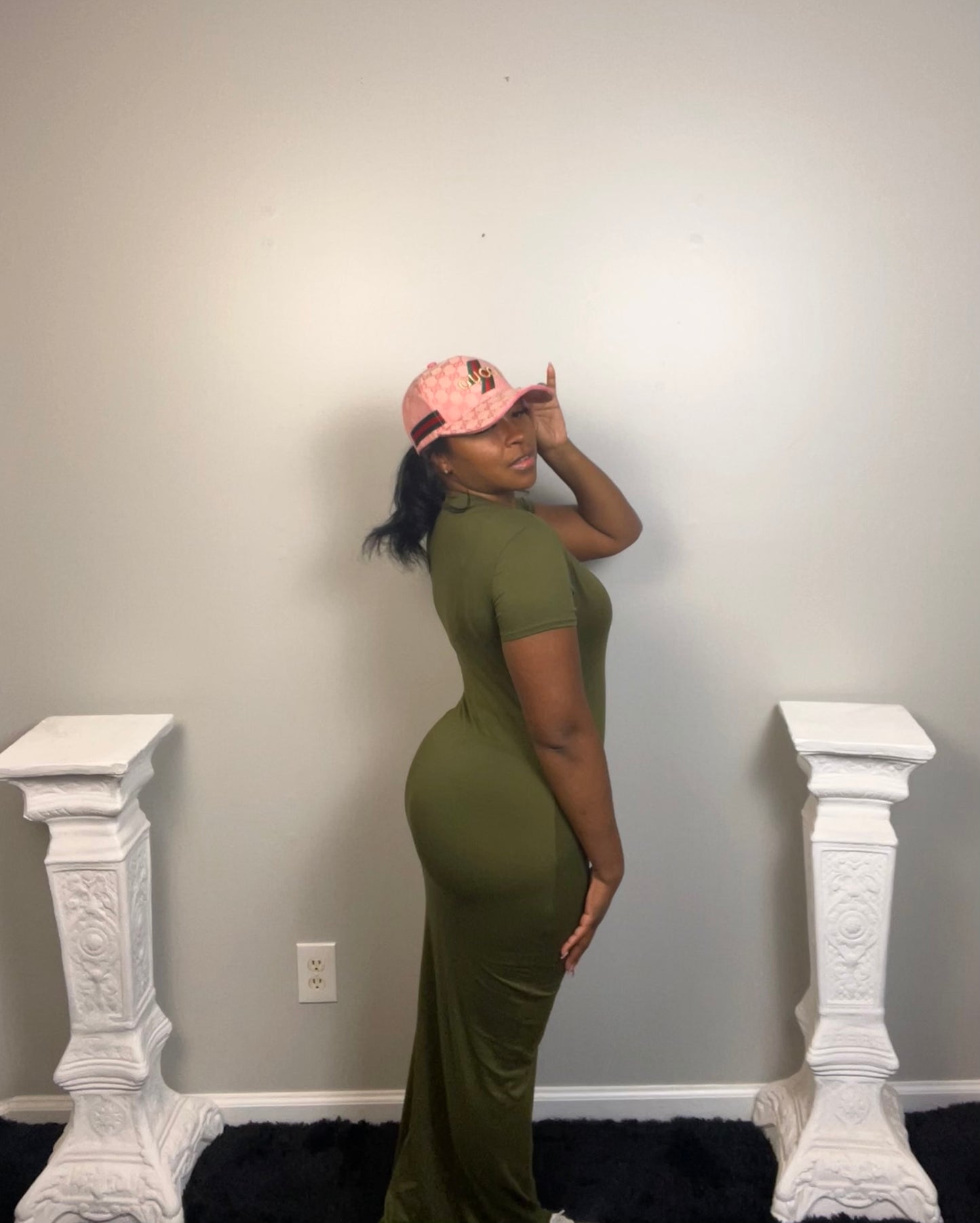 BASIC LUXE DRESS (green)