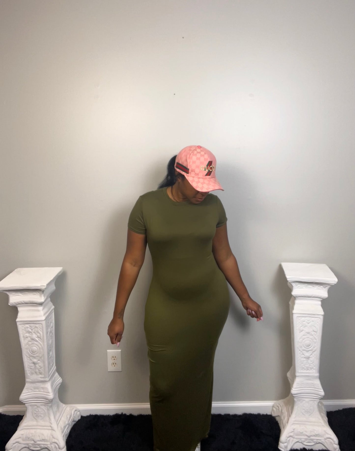 BASIC LUXE DRESS (green)