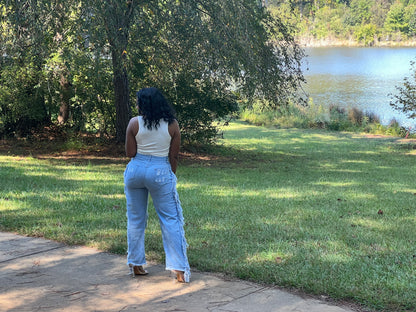 So Much Bling Fringe Jeans – Denim